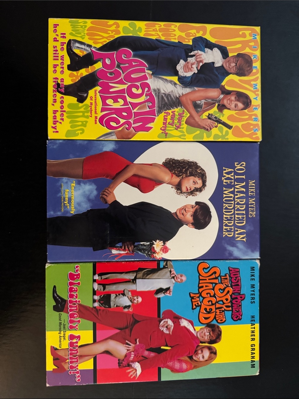 Austin Powers & So I Married An Axe Murderer ~ Mike Myers Movie Lot - 3 VHS 📼 💫